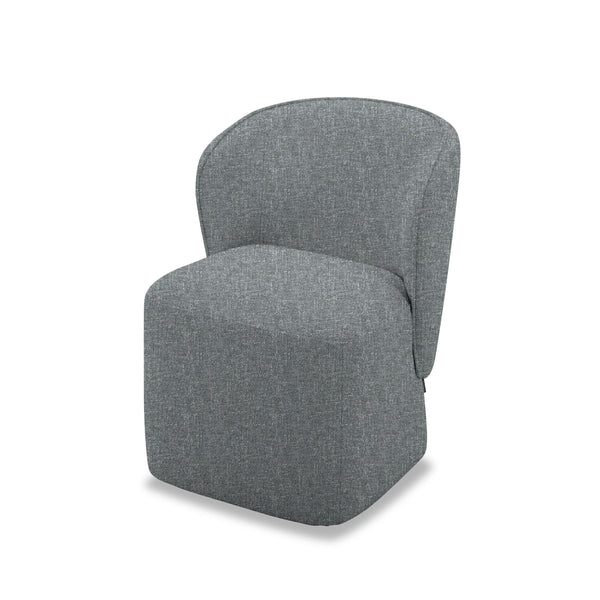 VIG Furniture Modrest Souza - Modern Grey Fabric Swivel Dining Chair VGKK-KF.Y1256-GRY