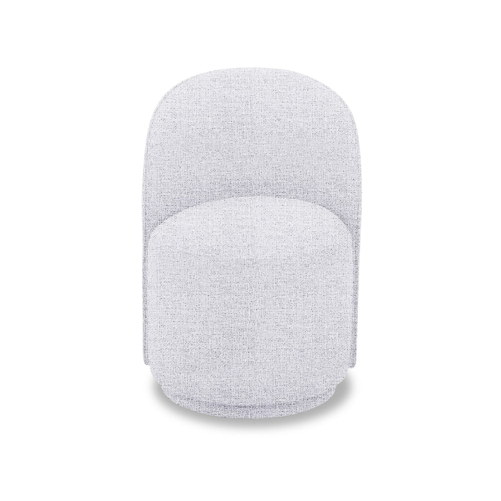 VIG Furniture Modrest Correa - Modern White Fabric Swivel Dining Chair VGKK-KF.Y1179-WHT