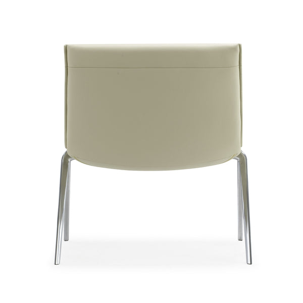 VIG Furniture Modrest Cedric - Modern White Vegan Leather Accent Chair VGFU-F2313-WHT