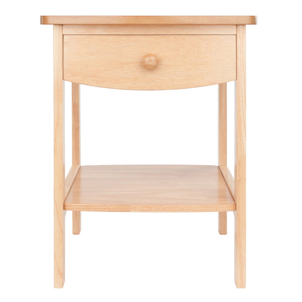 Winsome Wood Claire Curved Nightstand - Elegant Accent Table With Drawer, Natural Wood Finish For Any Home Decor Natural Solid ,Composite Wood 82218-winsome-wood