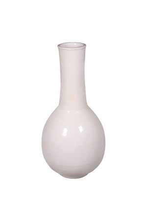 Lilys White Ceramic Globular Vase 8223-1