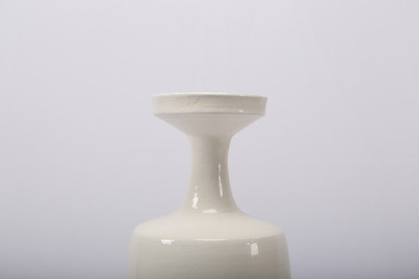 Lilys White Ceramic Vase-Large Opening 8223-2