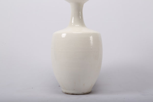 Lilys White Ceramic Vase-Large Opening 8223-2