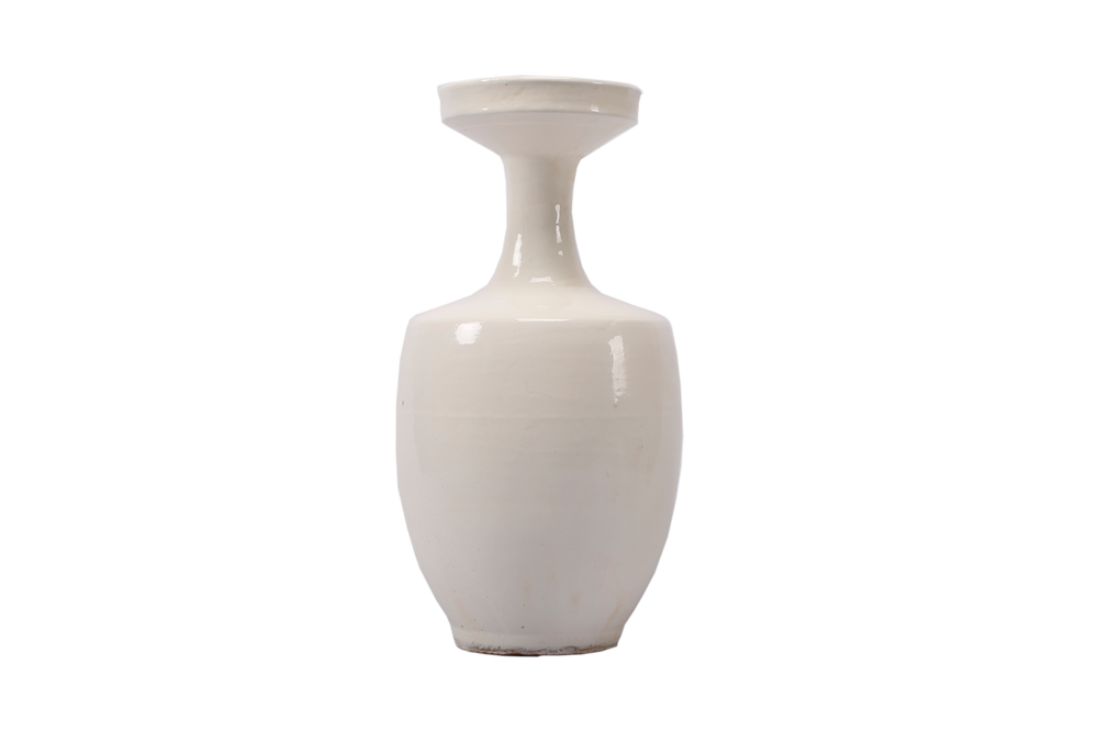 Lilys White Ceramic Vase-Large Opening 8223-2