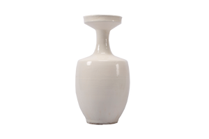 Lilys White Ceramic Vase-Large Opening 8223-2