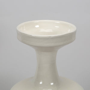 Lilys White Ceramic Vase-Large Opening 8223-2