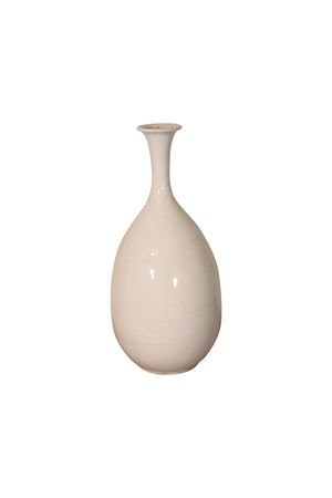 Lilys White Ceramic Pear-Shaped Vase 8223-5