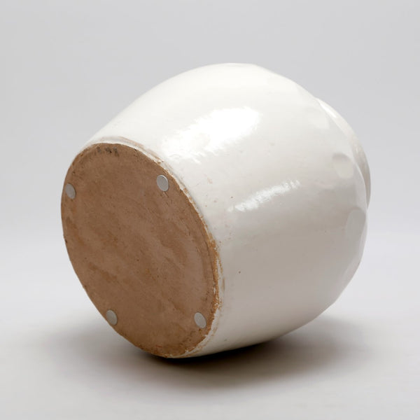 Lilys 10" White Ceramic Round Jar 8223-6