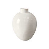 Lilys White Ceramic Egg-Shaped Vase 8223-8