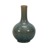 Green Vintage Style Ceramic Globular Vase(Size And Finish Vary)