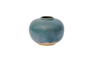 Lilys Green Vintage Style Ceramic Round Pot (Size And Finish Vary) 8224-6