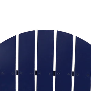 English Elm Christopher Knight Home® - BELLWOOD Adirondack Chair with Folding Design, Rustic Outdoor Wood Seat, Built-In Cup Holder Comfort Blue 37.75 L x 26.75 W x 8.5 H 68940.00BLU