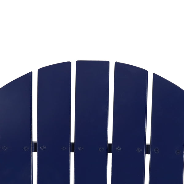 English Elm Christopher Knight Home® - BELLWOOD Adirondack Chair with Folding Design, Rustic Outdoor Wood Seat, Built-In Cup Holder Comfort Blue 37.75 L x 26.75 W x 8.5 H 68940.00BLU