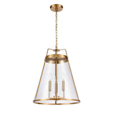 Judy 16'' Wide 3-Light Pendant - Satin Brass 82255/3 Elk Lighting