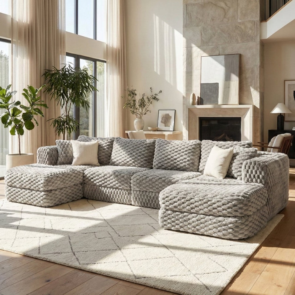 English Elm Swivel Barrel Accent Chair Chenille Tufted Round Club Seat for Living Room Lounge Grey N719S002360E