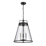 Judy 16'' Wide 3-Light Pendant - Matte Black 82275/3 Elk Lighting