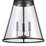 Judy 16'' Wide 3-Light Pendant - Matte Black 82275/3 Elk Lighting