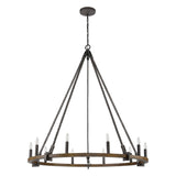 Harwell 49.5'' Wide 10-Light Chandelier - Antique Millwood 82288/10 Elk Lighting