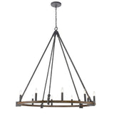 Harwell 49.5'' Wide 10-Light Chandelier - Antique Millwood 82288/10 Elk Lighting