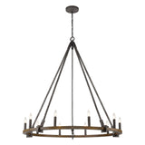 Harwell 49.5'' Wide 10-Light Chandelier - Antique Millwood 82288/10 Elk Lighting