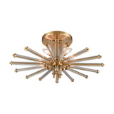 Serena 26'' Wide 5-Light Semi Flush Mount - Satin Brass 82294/5 Elk Lighting