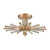 Serena 26'' Wide 5-Light Semi Flush Mount - Satin Brass 82294/5 Elk Lighting