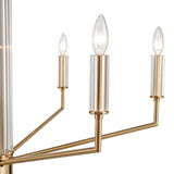 Serena 34'' Wide 6-Light Chandelier - Satin Brass 82296/6 Elk Lighting