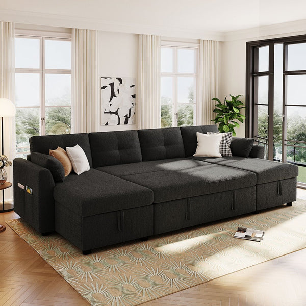 English Elm Swivel Barrel Accent Chair Chenille Tufted Round Club Seat for Living Room Lounge Black N719S002210B