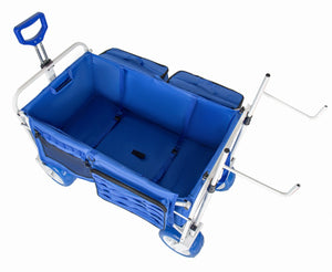English Elm Beach Wagon Heavy Duty Folding Cart with 500lb Capacity and All Terrain Pvc Wheels W2932P412004