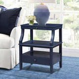 Comfort Pointe Newton Midnight Blue Storage Nightstand Midnight Blue