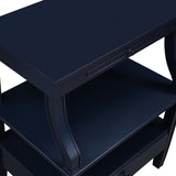 Comfort Pointe Newton Midnight Blue Storage Nightstand Midnight Blue