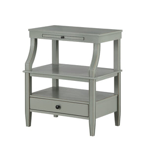 Comfort Pointe Newton Antique Grey Storage Nightstand Antique Grey