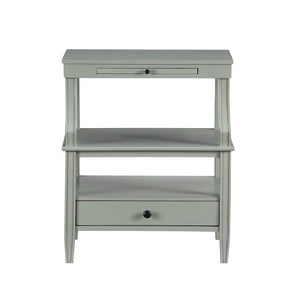 Comfort Pointe Newton Antique Grey Storage Nightstand Antique Grey
