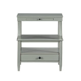 Comfort Pointe Newton Antique Grey Storage Nightstand Antique Grey