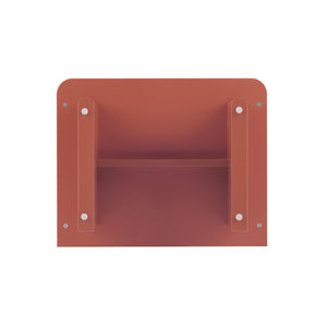 English Elm Ella Modern 20" Nightstand with Sled Legs, Open Shelf & Handle-Free Drawer — Sleek Safe Design Terracotta B365P398147