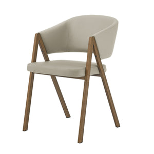 VIG Furniture Modrest Marcus - Modern Light Grey Vegan Leather Dining Chair (Set of 2) VGEW-F3248BC-GRY