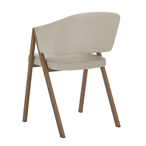 VIG Furniture Modrest Marcus - Modern Light Grey Vegan Leather Dining Chair (Set of 2) VGEW-F3248BC-GRY