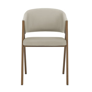 VIG Furniture Modrest Marcus - Modern Light Grey Vegan Leather Dining Chair (Set of 2) VGEW-F3248BC-GRY