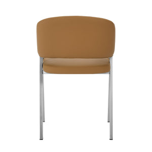 VIG Furniture Modrest Marcus - Modern Camel Vegan Leather Dining Chair (Set of 2) VGEW-F3248AA-CML