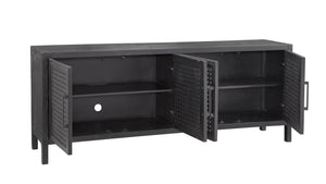Basset Mirror Pentak Server - Stunning Natural Mango Wood With Boho-industrial Design & Ample Storage Solutions Black Solid Mango 8235-dr-576