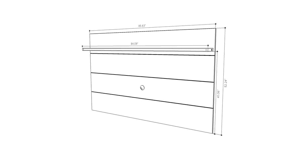 Cabrini Floating Wall TV Panel 2.2 in Maple Cream 82354 Manhattan Comfort