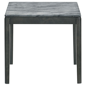 English Elm Fletcher Gloss White Lacquer Coffee and End Table Set for Modern Living Rooms B062S01616
