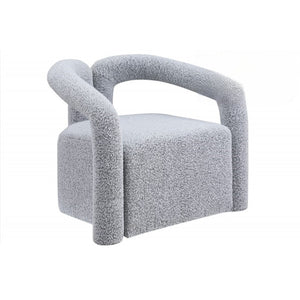 English Elm Modern/contemporary Boucle Accent Chair Sculptural Tubular Frame for Living Room Gray B011P426600