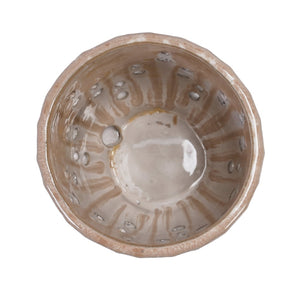 English Elm Set Of 2 Striped Ceramic Flowerpots - Modern 8" Planters With Drainage Holes For Stylish Displays W3273P322552-GIGA