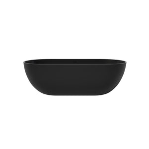 English Elm 69 Inch Freestanding Soaking Tub Eco Stone Resin Matte Spa Bath for Primary Suites T3785P353964