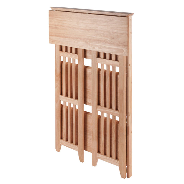 Winsome Wood Mission 3-section Foldable Shelf - Natural Wood Finish, Space-saving Design, Perfect For Small Spaces Natural Solid Wood 82427-winsome-wood