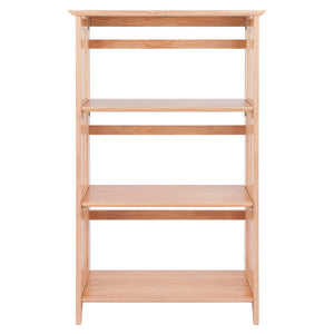 Winsome Wood Mission 3-section Foldable Shelf - Natural Wood Finish, Space-saving Design, Perfect For Small Spaces Natural Solid Wood 82427-winsome-wood
