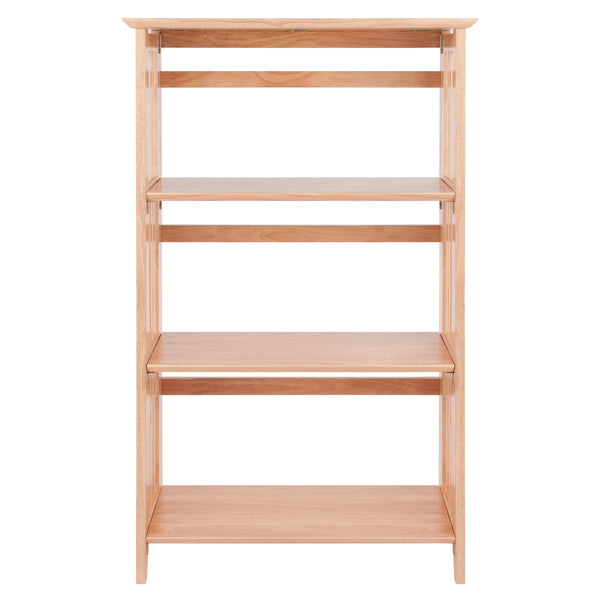 Winsome Wood Mission 3-section Foldable Shelf - Natural Wood Finish, Space-saving Design, Perfect For Small Spaces Natural Solid Wood 82427-winsome-wood