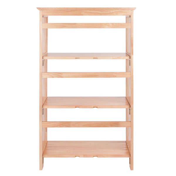 Winsome Wood Mission 3-section Foldable Shelf - Natural Wood Finish, Space-saving Design, Perfect For Small Spaces Natural Solid Wood 82427-winsome-wood