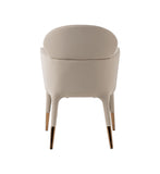 VIG Furniture Modrest Shannon - Modern Beige Vegan Leather + Rosegold Dining Chair VGVC-B022A-BGE